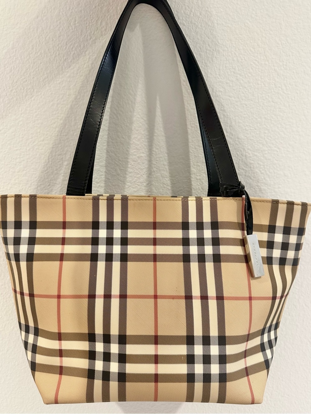 Burberry London Nova Check Coated Canvas Tote Bag
